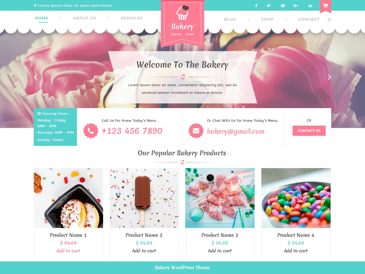Captura oficial del tema VW Bakery