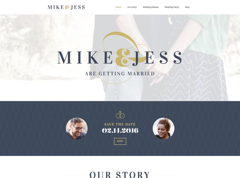 X - Plantilla WordPress para sitios web de enlaces matrimoniales y celebraciones