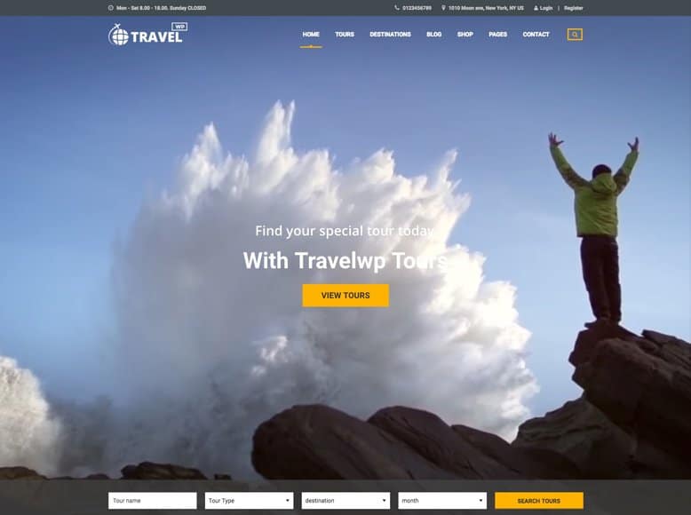 Travel WP - Plantilla WordPress para creativas agencias de viajes y tour operadores