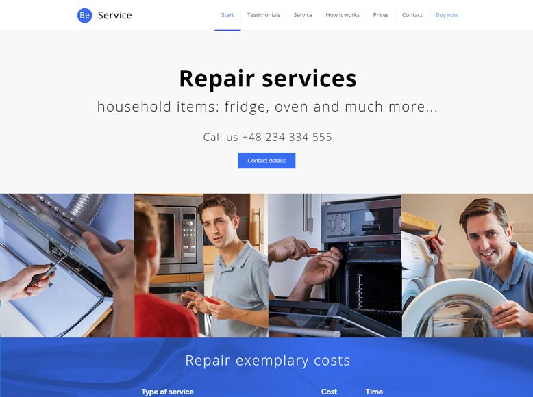 BeTheme - Plantilla WordPress para empresas y startups de reparación de móviles y ordenadores