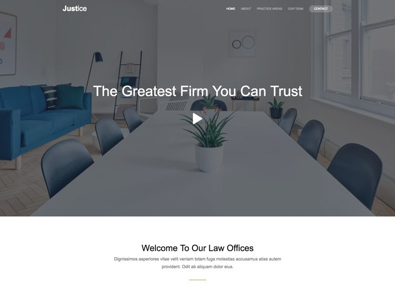 Justice - Plantilla HTML5 gratis para empresas y agencias