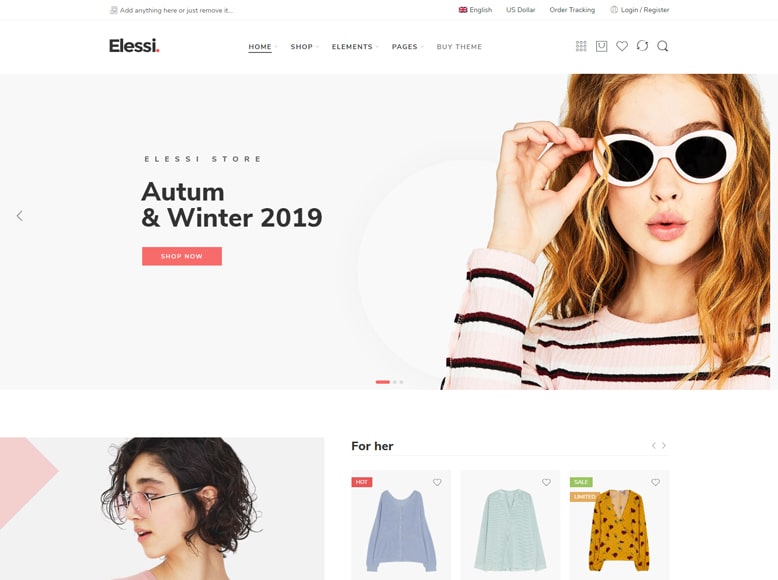 Elessi - Tema WordPress para tiendas online modernas con Ajax