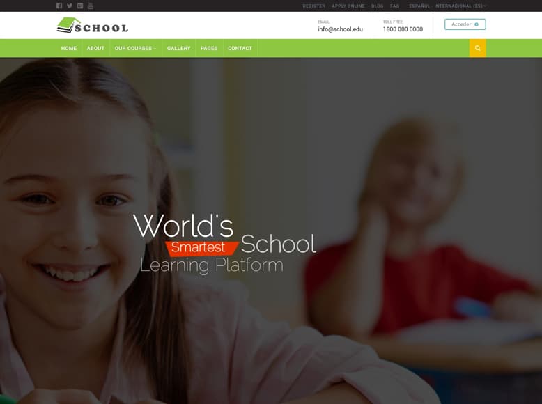 School - Tema Moodle para cursos online gratuitos y de pago