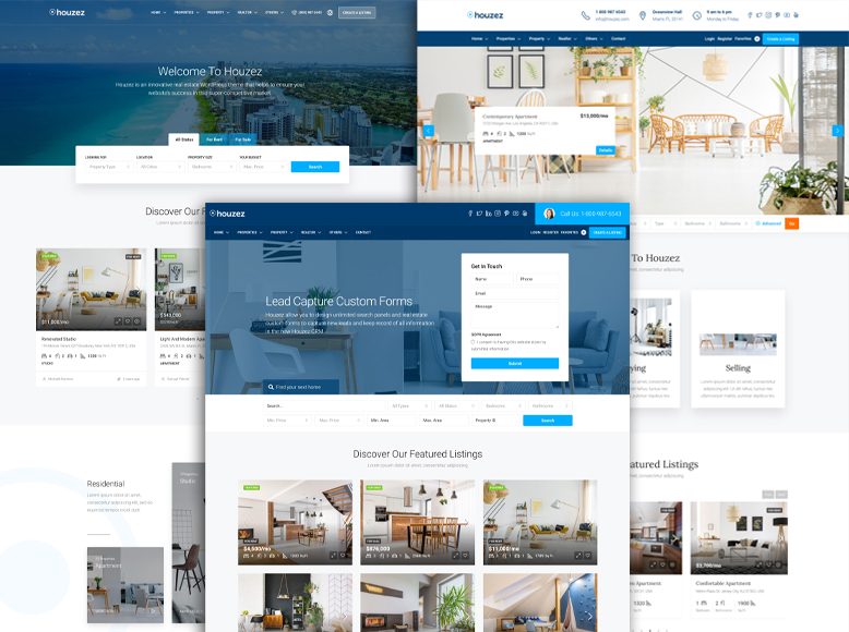 Houzez - Plantilla WordPress para Agencias Inmobiliarias